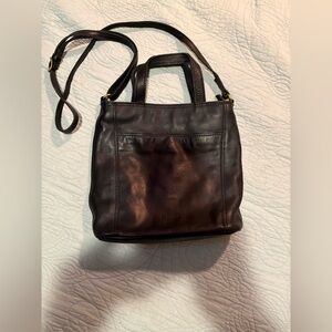 Margot New York Black Leather Shoulder Bag